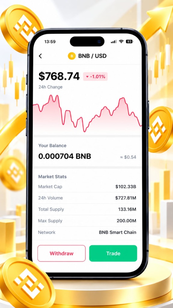 BNB Chart Screen